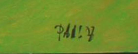 Image 1 of Paul Megens Painting from 2007 'Mrs. and Mr. Jesus'