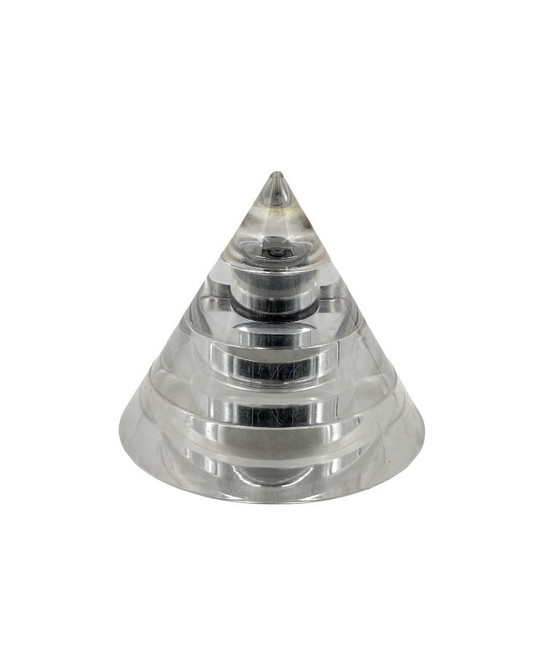 Image 1 of Space age lucite conical smoking set, Italy 1970