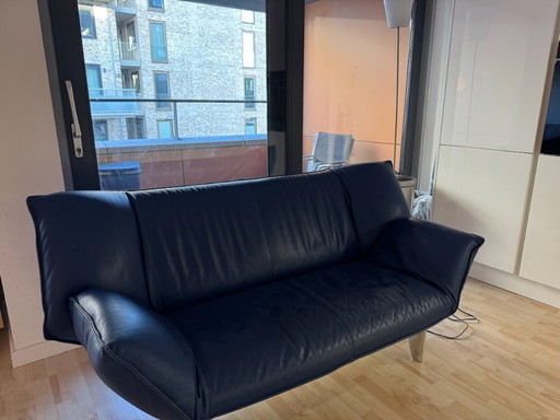 Leolux Tango 2.5-seater sofa blue leather