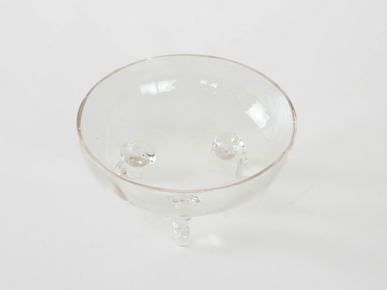 Image 1 of Glazen schaal, Deens ontwerp, jaren 70, vervaardigd in Denemarken.