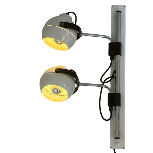 Vintage - Double wall lamp - Eyeball / spots - fully adjustable - White