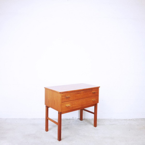 Image 1 of Vintage scandinavische console van teakhout - jaren 1960