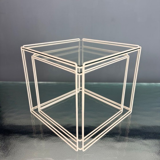 Image 1 of Tables d'appoint vintage Isocele de Max Sauze pour Atrow