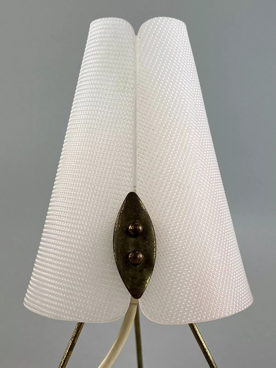 Image 1 of 60s 70s tripod lamp acrylic table lamp bedside lamp space age design