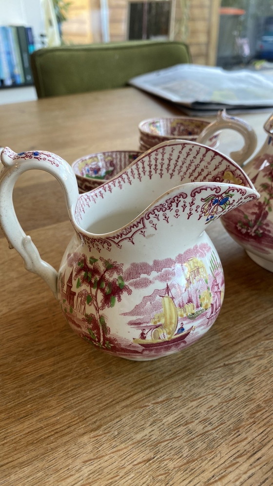 Image 1 of Antiek Petrus Regout en co ‘Fancy’ servies 