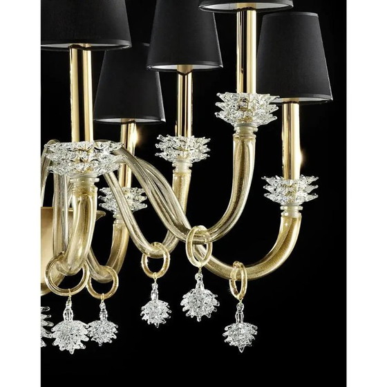Image 1 of Modern Venetian Rostrato Murano Glass Chandelier by Simoeng for Simoeng