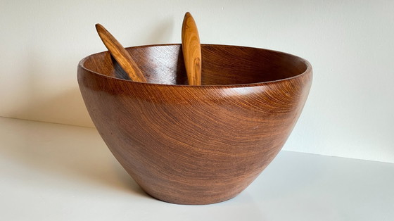 Image 1 of Insalatiera vintage scandinava XL in teak