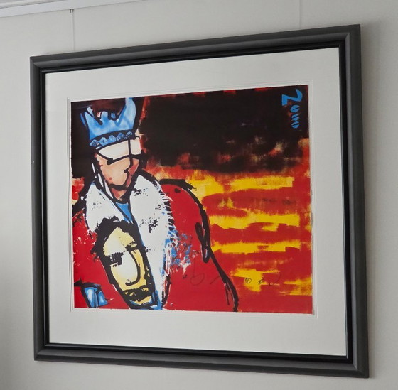 Image 1 of Herman Brood - Couronnement du roi, édition limitée signée à la main, 41/50