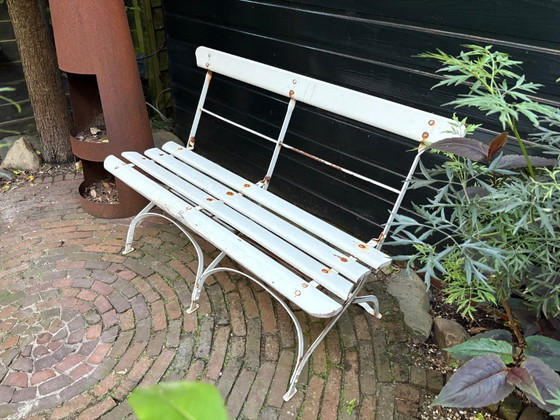Image 1 of Banc de jardin français ancien (pliant)