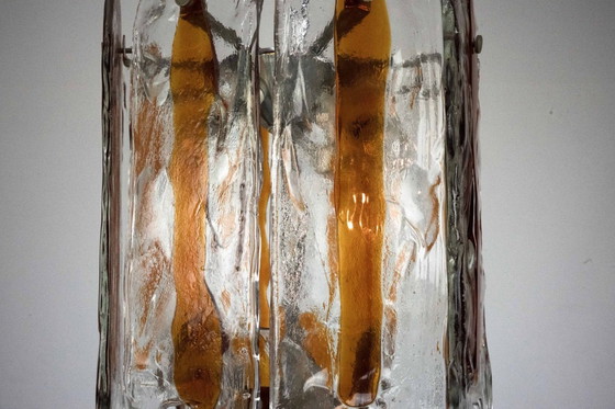 Image 1 of Italian Vintage Murano glass chandelier by Mazzega, model Occhio. Italy 1970s