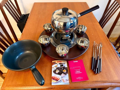 Alessi Mami - Complete fondue set for meat and cheese fondue