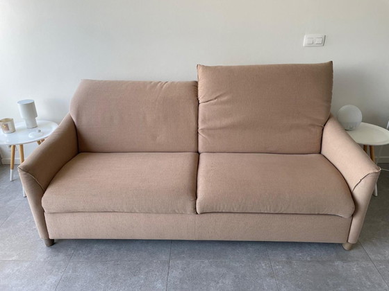 Divano letto di lusso Sesido Galaxio - Materasso 160x197 cm in tessuto beige, Sesido (by ROM), Divani letto (foto 3 di 7)