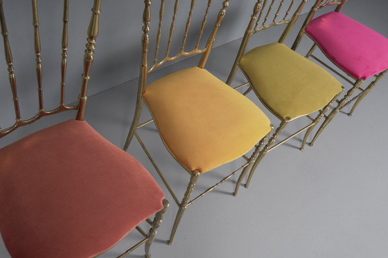 Image 1 of Set of 4 Chiavari Chairs, Italy, 1960s