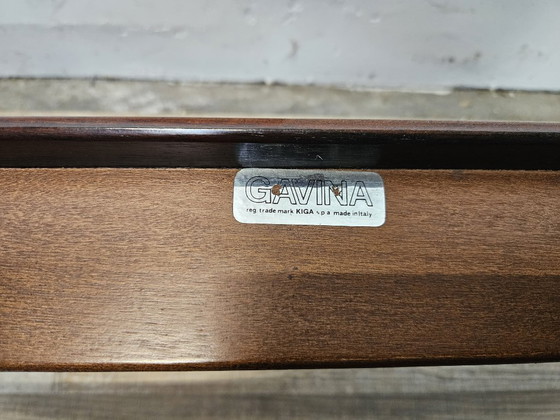 Zwarte Leren Fauteuil met Houten Frame, Gavina, Leer, Mid Century Modern (foto 10 van 10)