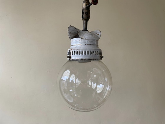 Lampada a Sospensione Francese da Ingresso in Vetro Trasparente – Lampade a sospensione, Glass, Wood (photo 2 of 11)