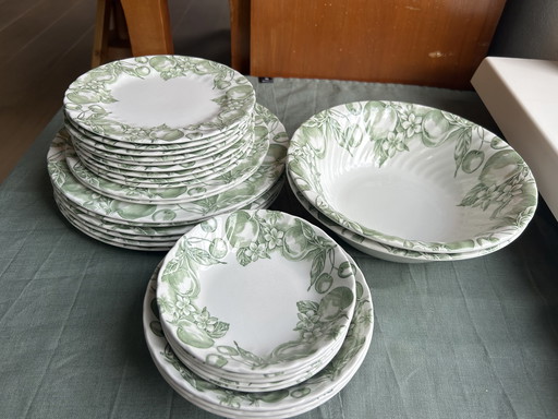 Bellissimo servizio da tavola Wood & Sons da 27 pezzi - Frutta Verde