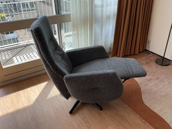 2 De Toekomst relax fauteuils 1x medium en 1x XL – Verstelbare relaxstoel, Leather, Metal (photo 9 of 12)