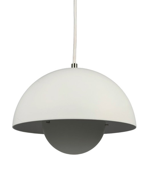 Suspension &Tradition FlowerPot VP1, lampe de plafond suspendue E27 blanche