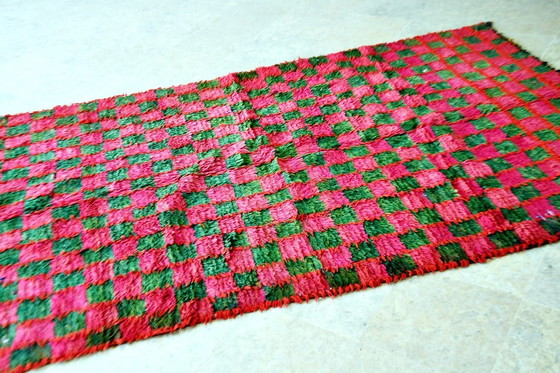 Image 1 of Vintage Moroccan Boujaad Checker Rug – 230 x 135 cm