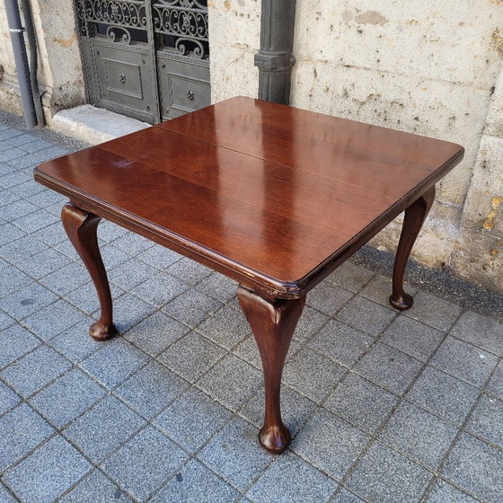 Image 1 of Extending crank dining table, J.& J. W. Meeks, New York, mahogany wood, 19th c. - United States