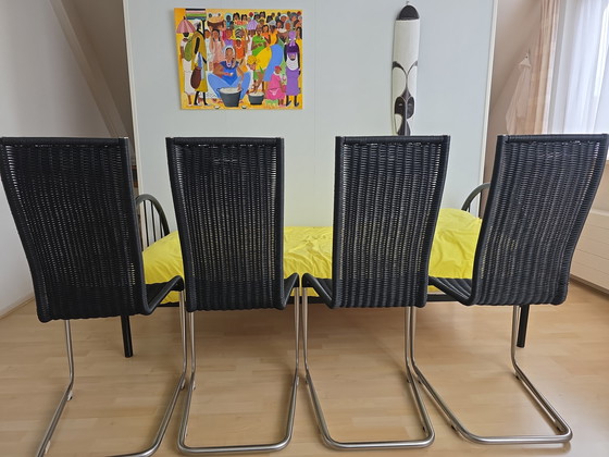 Image 1 of 4 chaises de salle à manger Tecta B25