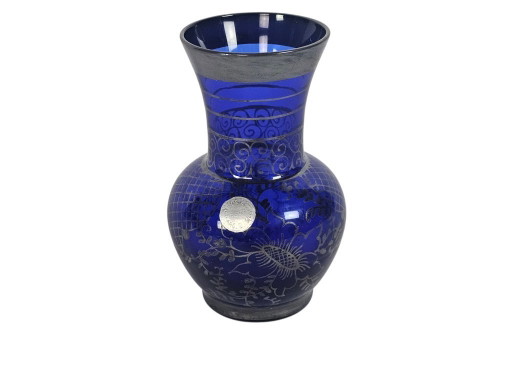 AR.DE.A. - small vase - cobalt blue - silver - Italy (Florence) - 60s