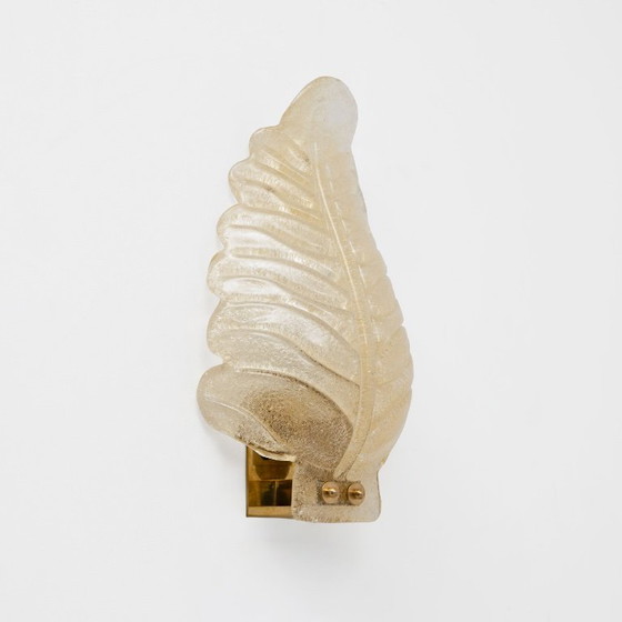 Pair of Barovier & Toso Style Mid-Century Modern Murano Glass Gold Leaf Sconces – Wall lights (photo 3 of 7)