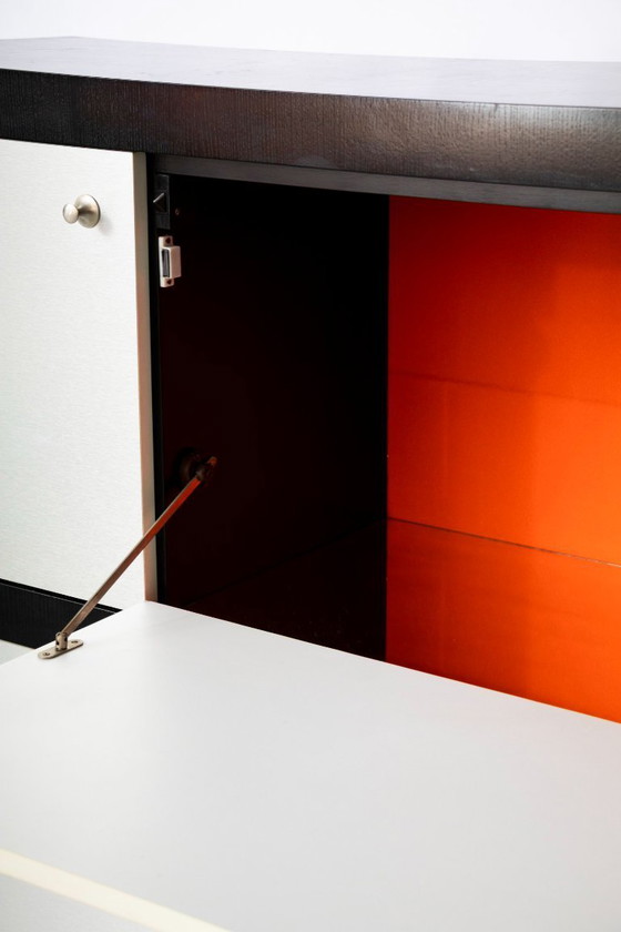 Image 1 of Mobile bar in metallo spazzolato di De Coene, Belgio, anni '70