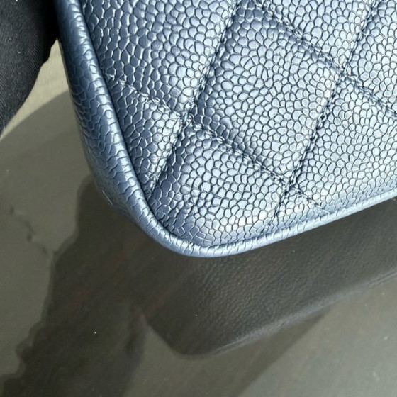 Image 1 of Chanel CC Flap Mini Square - Caviar Quilted All Blue Hardware Serie 29