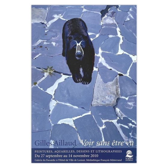 Image 1 of Gilles AILLAUD Tentoonstelling - Mitterand Mediabibliotheek - Lorient poster 2010