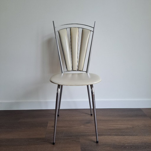 Sedia vintage Chroméplast in vinile Soudex - Design retrò