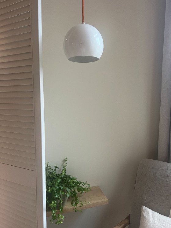 Image 1 of Vintage Louis Poulsen Topan stijl hanglampenset van 2 - Deense designlamp