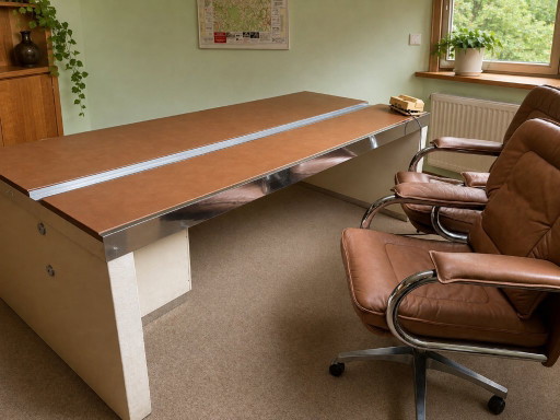 Italiaans vintage directiebureau in mid-century modern stijl, gemaakt door Guido Faleschini en vervaardigd (photo 2 of 23)