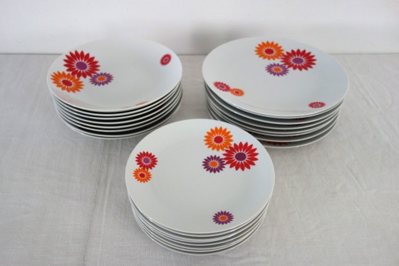 6 Piatti Piani Seltmann Weiden West Germany anni '70 – Stoviglie, Porcelain (photo 8 of 9)