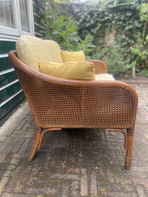 Vintage Manou met webbing bank 2 persoons 