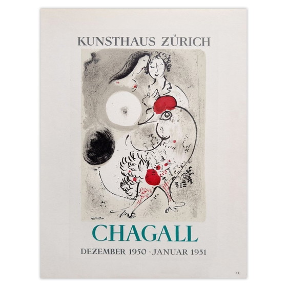 Image 1 of Marc CHAGALL AF 1951 - Póster Kunsthaus Zürich 1959