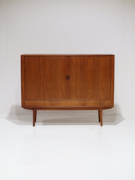 Credenza Arne Vodder 54 Tambour Sibast Teak Danese anni '60 – Credenze alte, Wood, Vintage (photo 2 of 12)