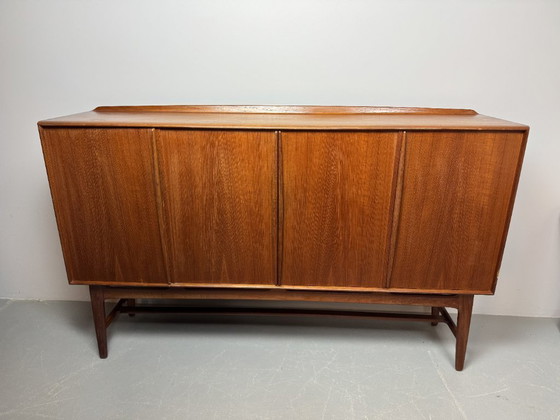 Image 1 of Large Mid-Century Design Scandinavian Highboard attributed to Sven Aage Madsen, Denmark, 1960s
