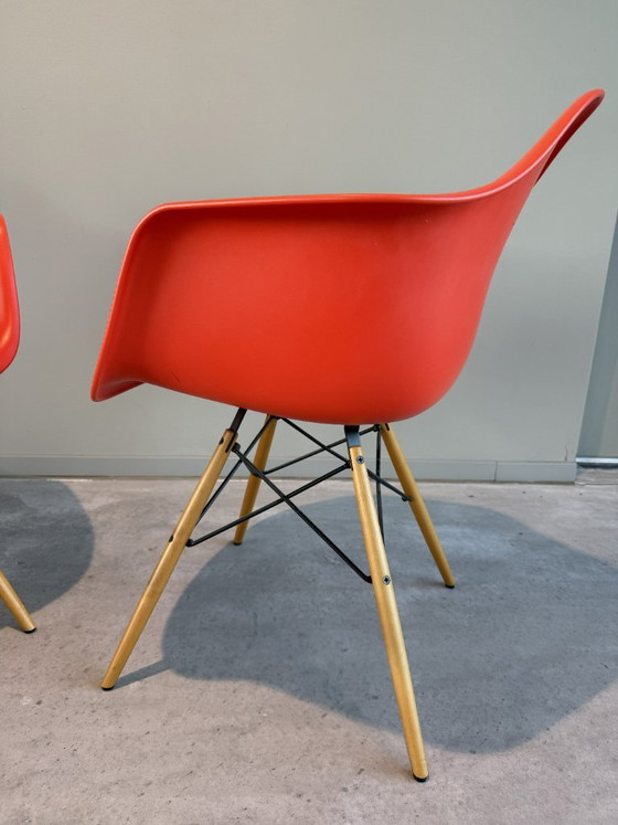 2 chaises Vitra DAW rouge coquelicot – Chaises de salle à manger, Metal, Plastic (photo 6 of 7)