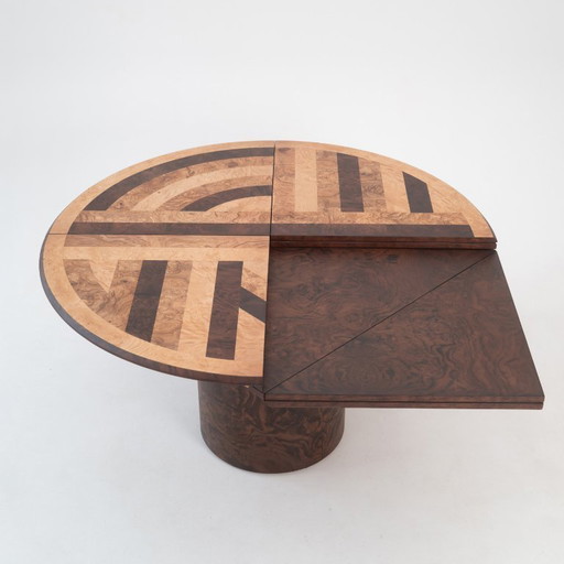 Bauhausly Table ROUND/SQUARE QUAD0 Walnut mix