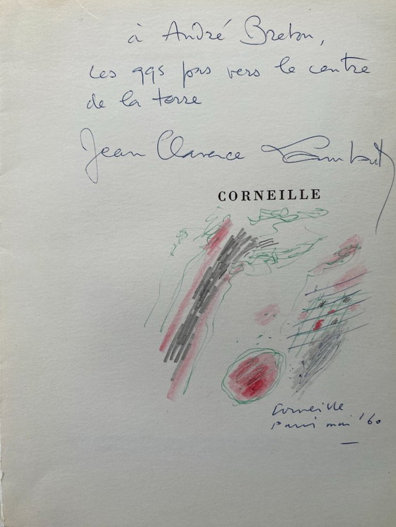 Image 1 of Corneille é Zonder titel 1960 Kleurpotloodtekening Gesigneerd en gedateerd rechtsonder Gesigneerd door de dichter Jean Clarence