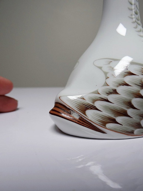 Image 1 of Vintage 80s Haviland Castel carafe and miniature bottle set, after Sandoz for Chabot