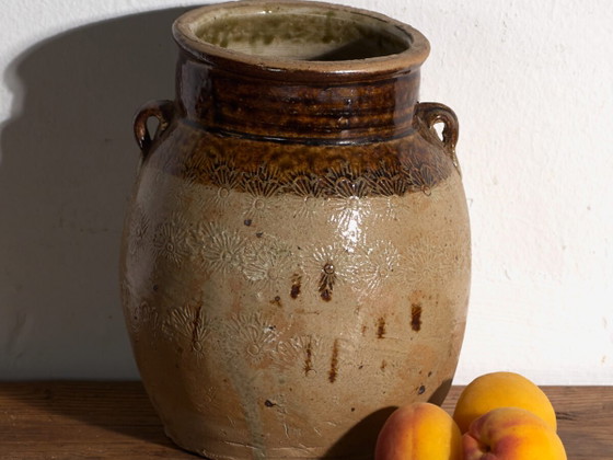 Antike chinesische glasierte Steingutvase – China, ca. 1900 – Vasen, Ceramic, Rustic (photo 2 of 39)
