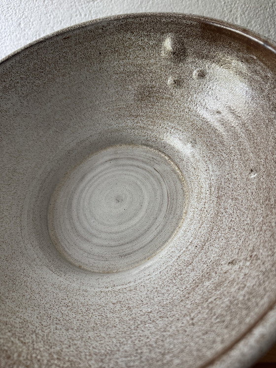 Image 1 of Große Schale aus glasiertem Steinzeug aus den 1960er Jahren