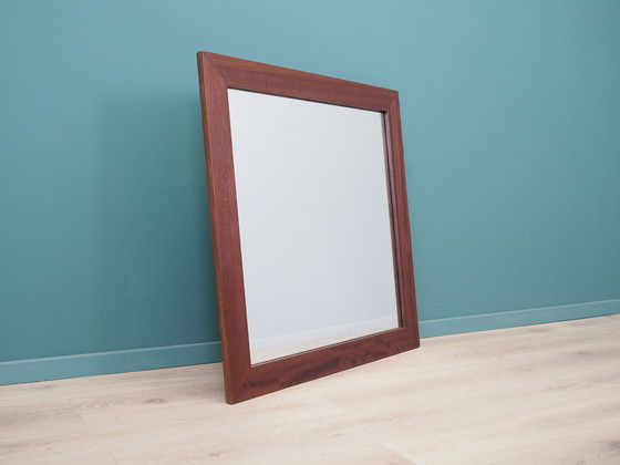 Image 1 of Mirror in Mahogany Frame, Danish Design, 1970s, Production: Denmark