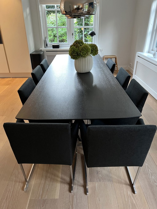 10x B&B italia Solo S58 Chaise + table à manger