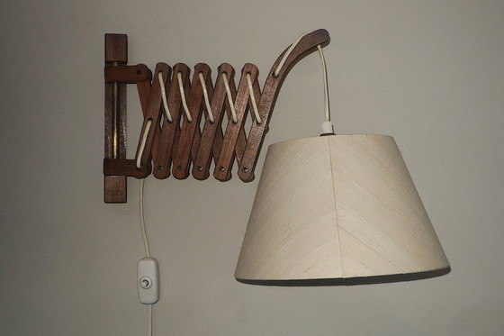 Image 1 of Lámpara de pared articulada de tijera de Eric Hansen para Le Klint, Dinamarca, década de 1960