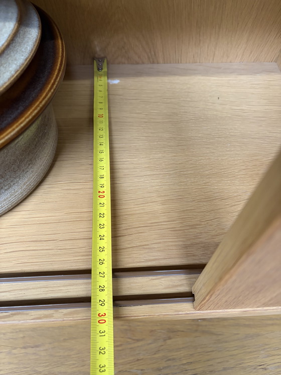 Image 1 of Vetrina vintage in legno/vetro/ante scorrevoli di design danese