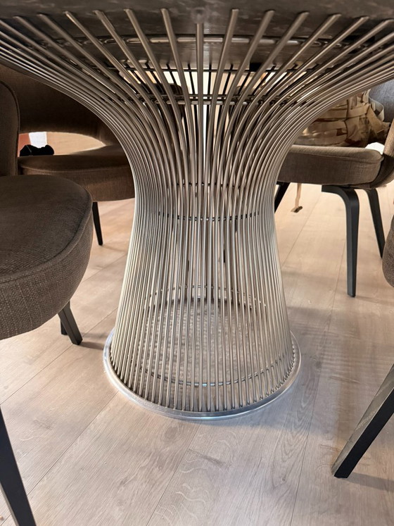 Knoll Warren Platner Portoro Marble Table – Dining tables, polished steel (photo 3 of 6)