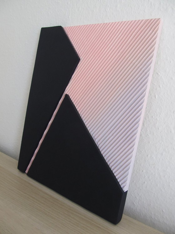 Image 1 of Textured art "City sunset"